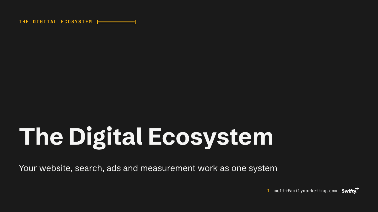 First slide of The Digital Ecosystem
